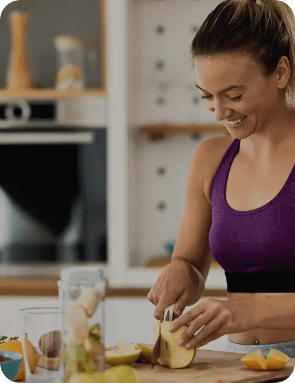 woman cooks